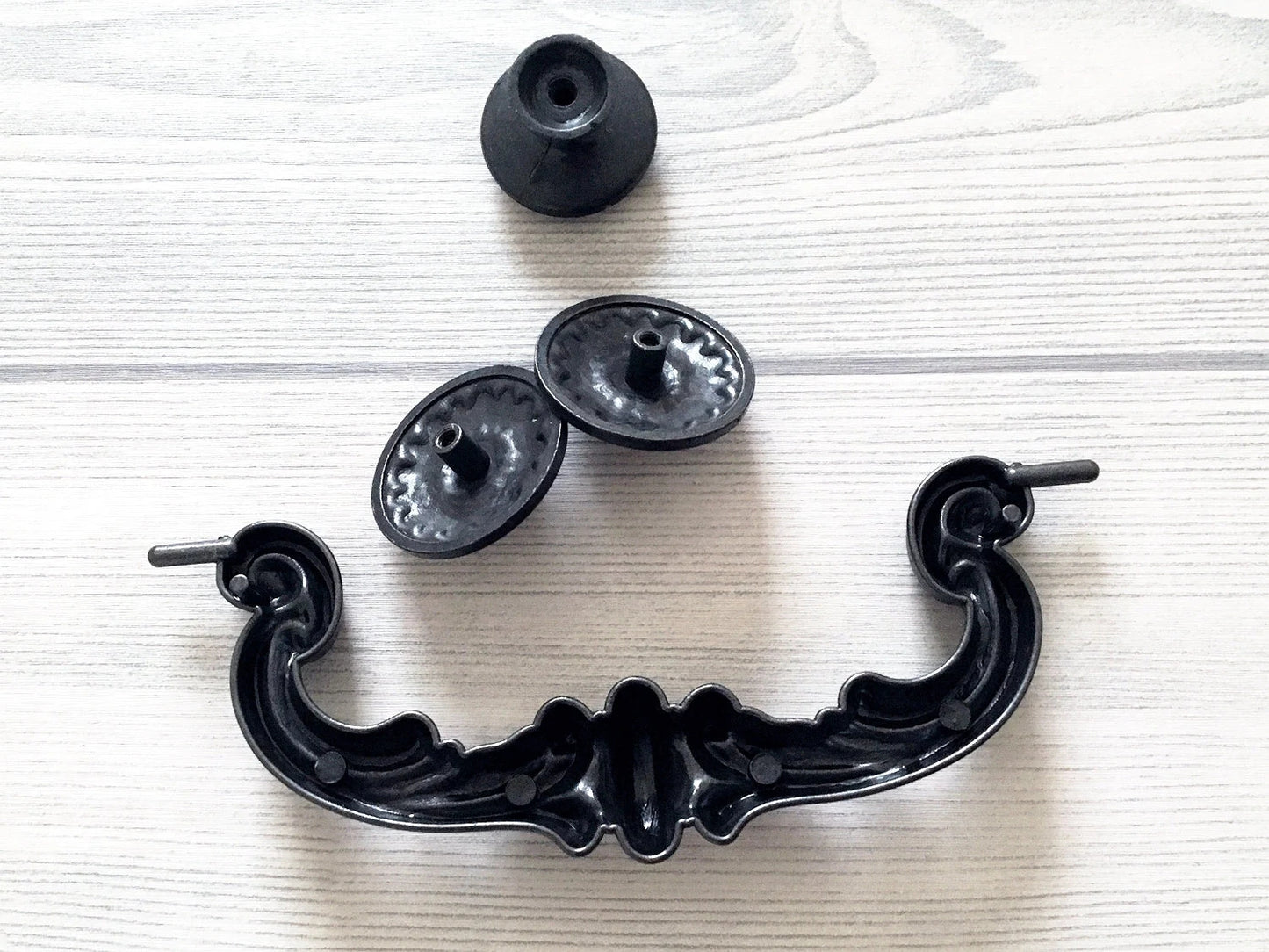 6" Kommode zieht Drop Bail Schublade Griffe Antik schwarz Vintage-Stil Lynns Hardware