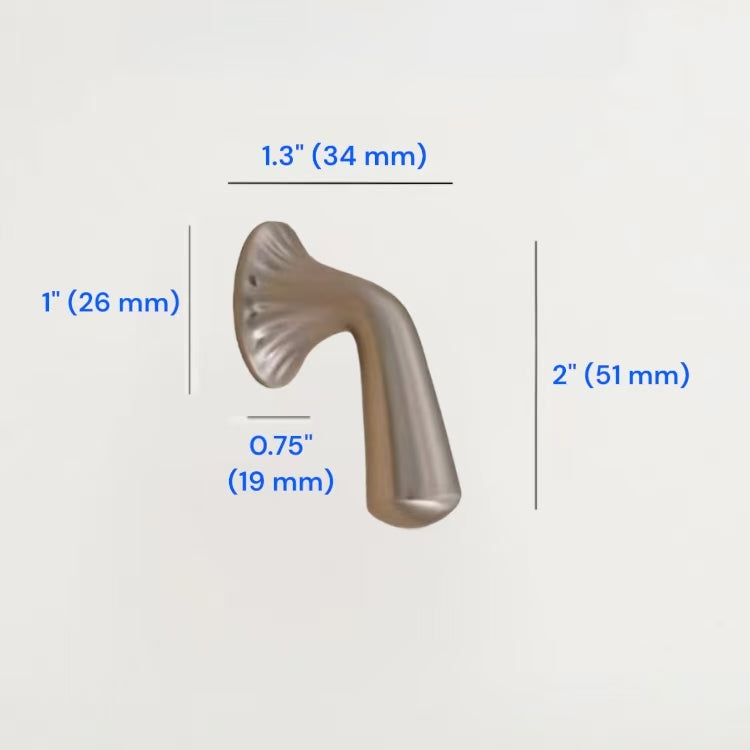 Brushed Nickel Cabinet Knobs, Zinc Alloy, Modern Drawer Pulls