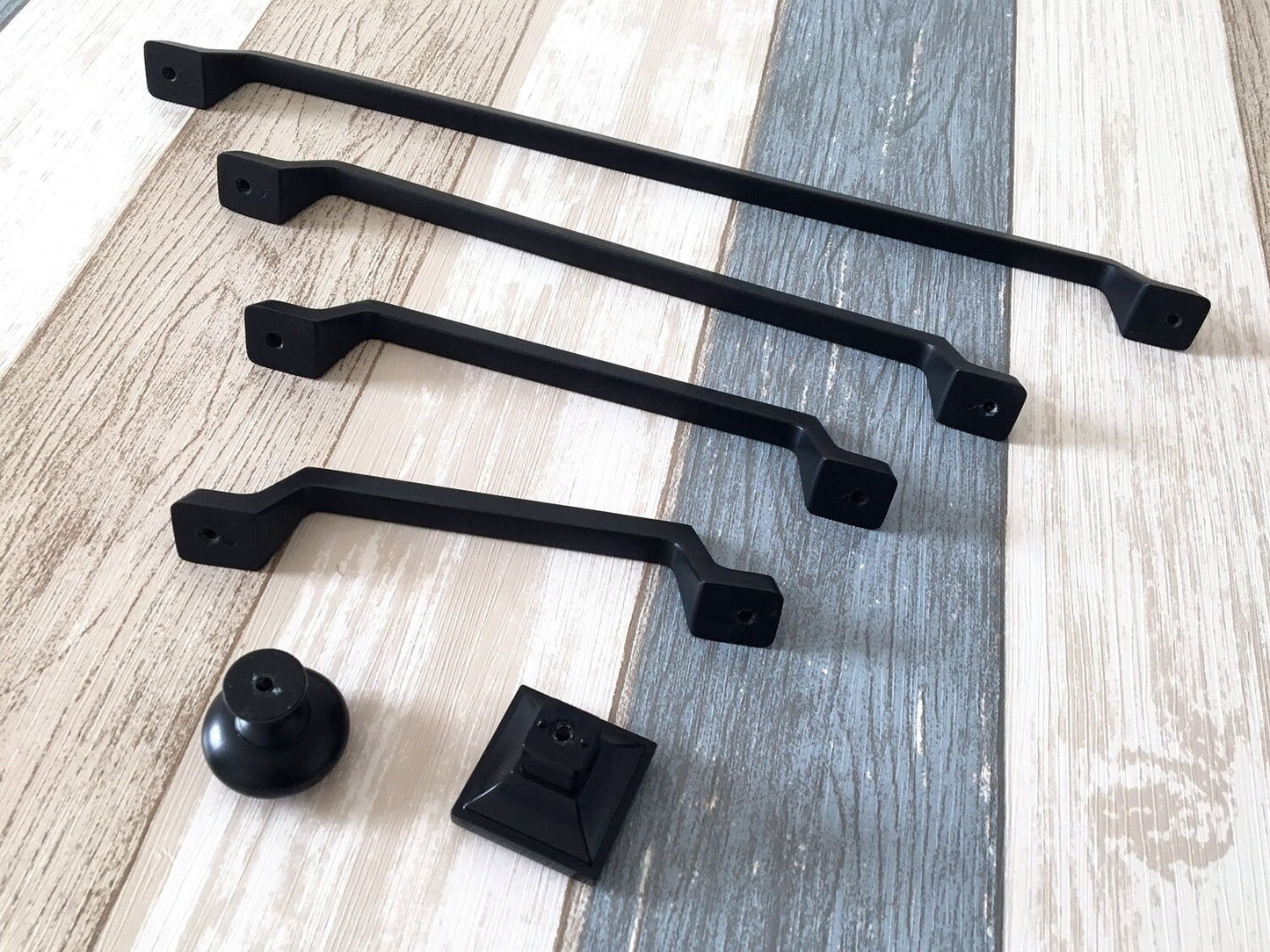 Cabinet Pull Handles Black Copper, Modern Mid Century, Kitchen Hardware