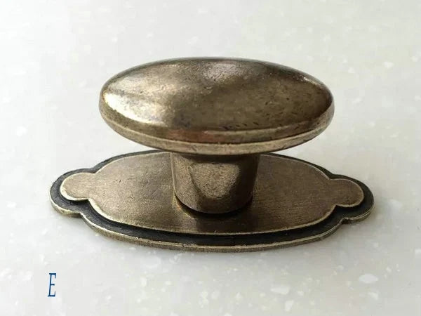 Vintage Style Drawer Pull, Ring Cabinet Knob, Antique Bronze, Rustic Hardware