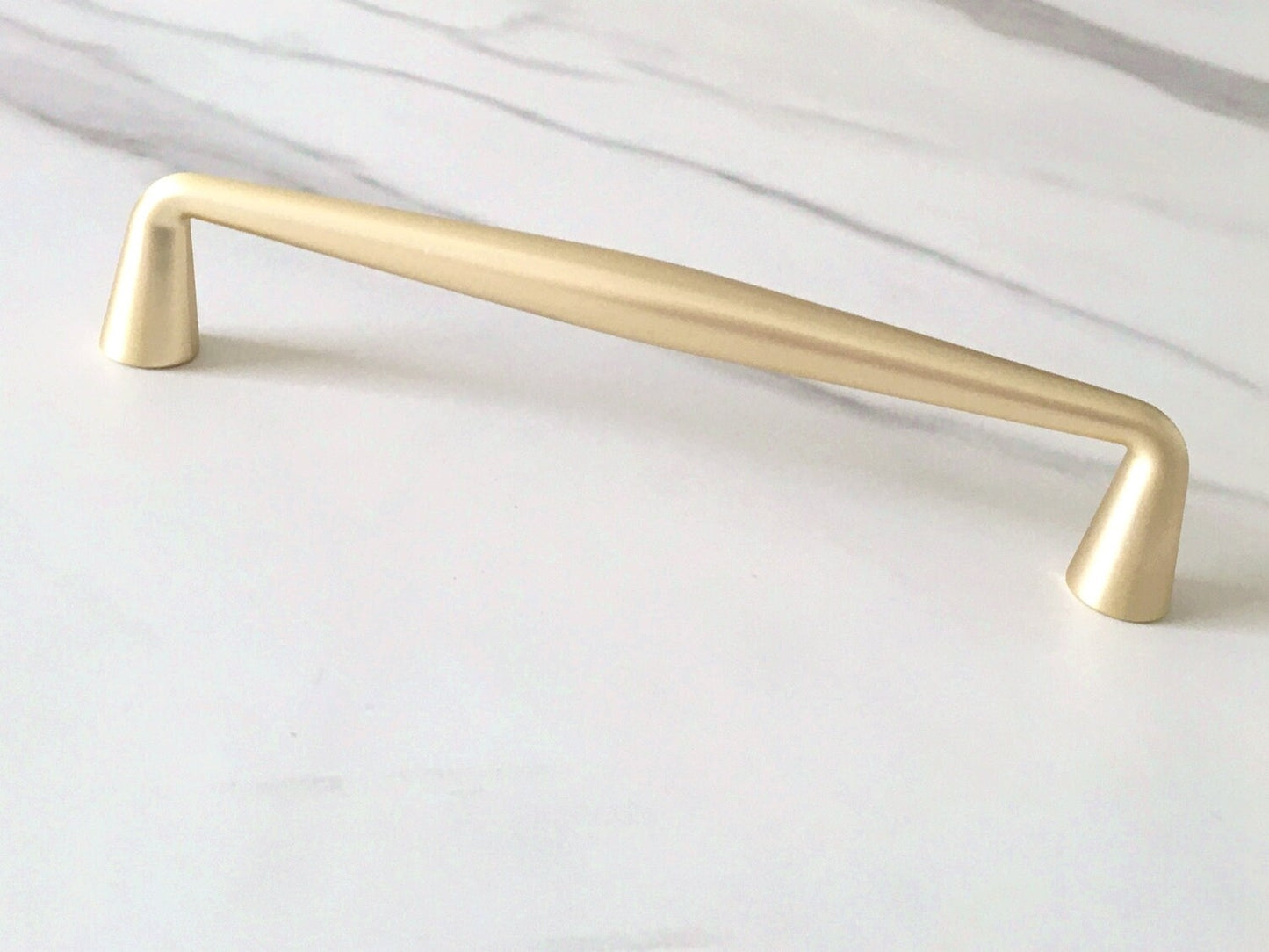 Cabinet Pulls Brushed Gold Drawer Handles Egg Knob Oval Pull | Lynns Hardware