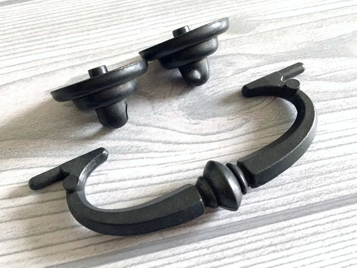 3.5" Drawer Pulls Drop Handle Dark Antique Bronze Vintage Style