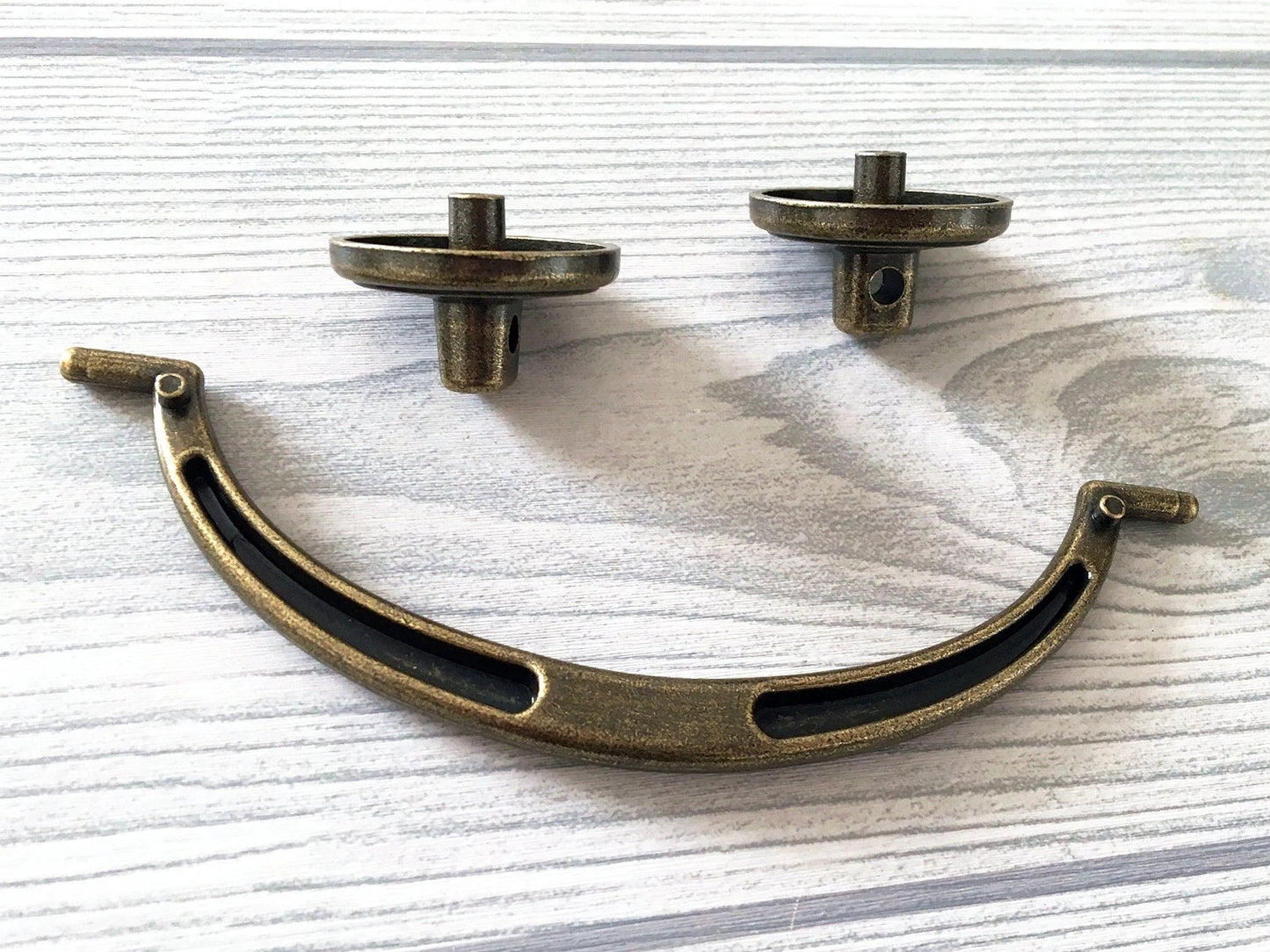 4.75" Drop Bail Dresser Drawer Pulls Antique Bronze Vintage Style 4-3/4 Inch Centers