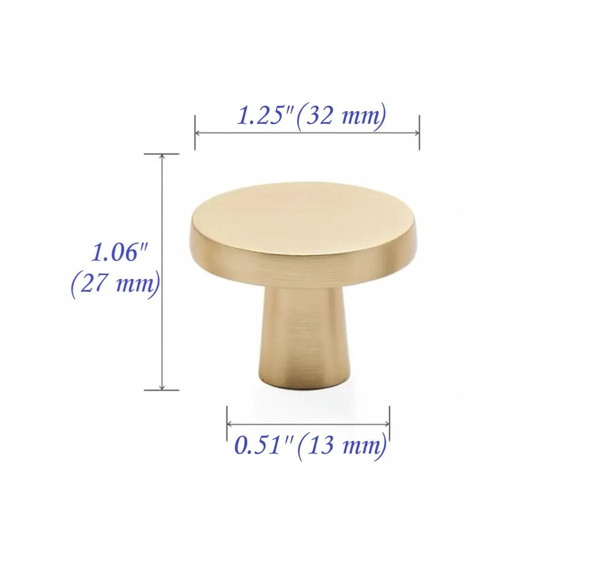 Disc Cabinet Knobs, Drawer Pulls, Gold Chrome Nickel Bronze Black Gray, Kitchen Hardware