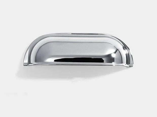 2.5" 3" Centers Brass Cup Drawer Pulls, Polished Gold Chrome Matte Black, 64 76 mm Centers