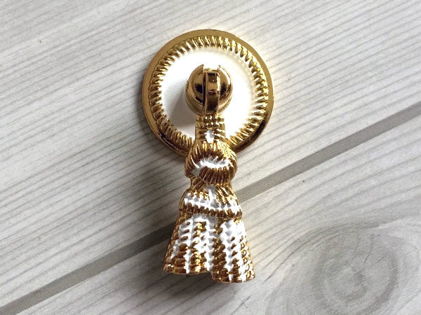 Drop Pendant Drawer Pull Gold White Antique Bronze Vintage Style