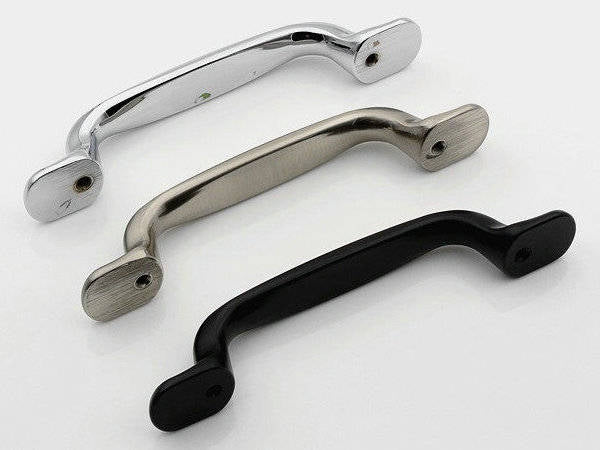 3.75" 5" Modern Cabinet Pulls - Chrome, Nickel, Black