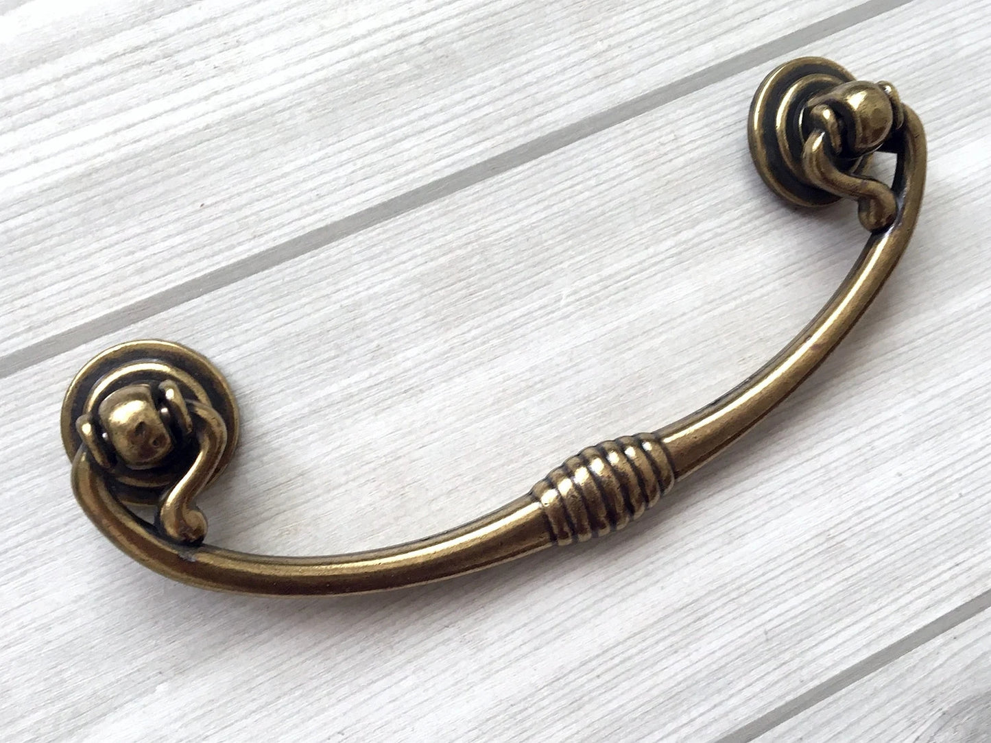 2.5" 3.75" Antique Bronze Bail Drawer Pulls Vintage Style