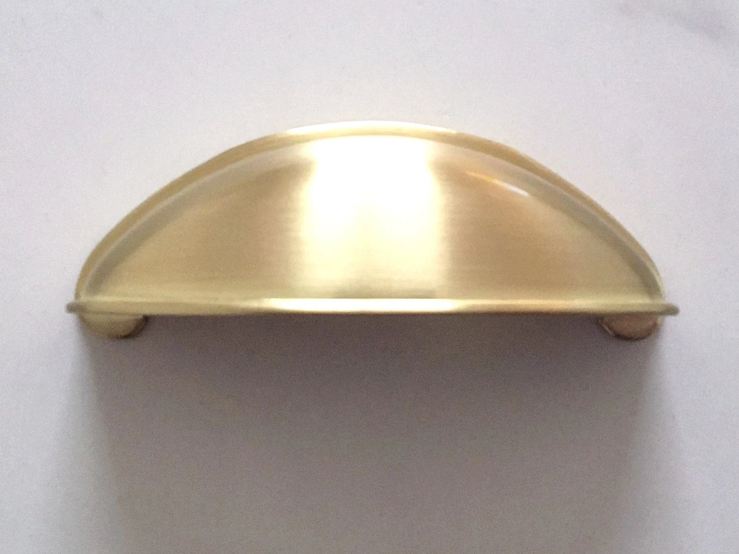 2.5" Gold Cup Drawer Pull, Mid Century Modern Cabinet Hardware
