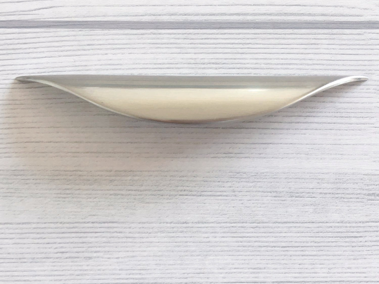 1.25" 2.5" 3.75" Minimalist Nickel Cup Drawer Pulls, Modern Kitchen Cabinet Hardware