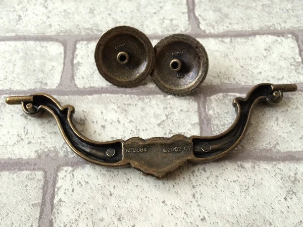 5.5" Vintage Look Swing Handles, Bail Drawer Pull, Antique Bronze Black