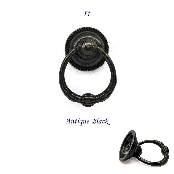 Drawer Knob Vintage Look Antique Bronze Drop Cabinet Pull Hardware