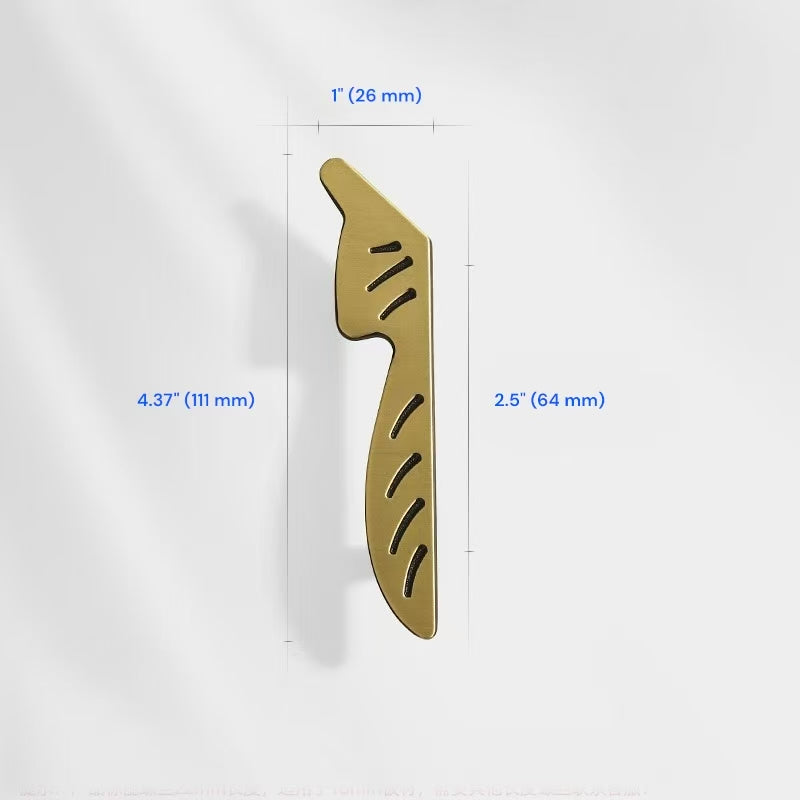 2.5" 3.75" Leaf Cabinet Drawer Pulls, Decorative Hardware