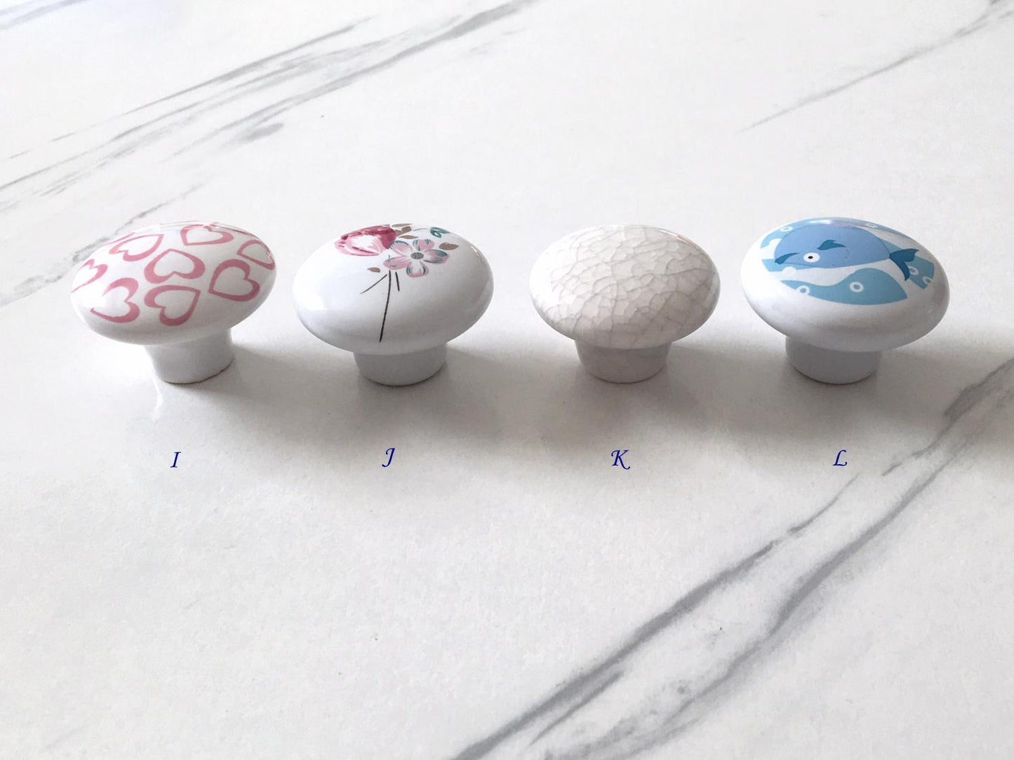 Ceramic Drawer Knobs, Kitchen Cabinet Pulls Hardware, Flower Bird Colorful