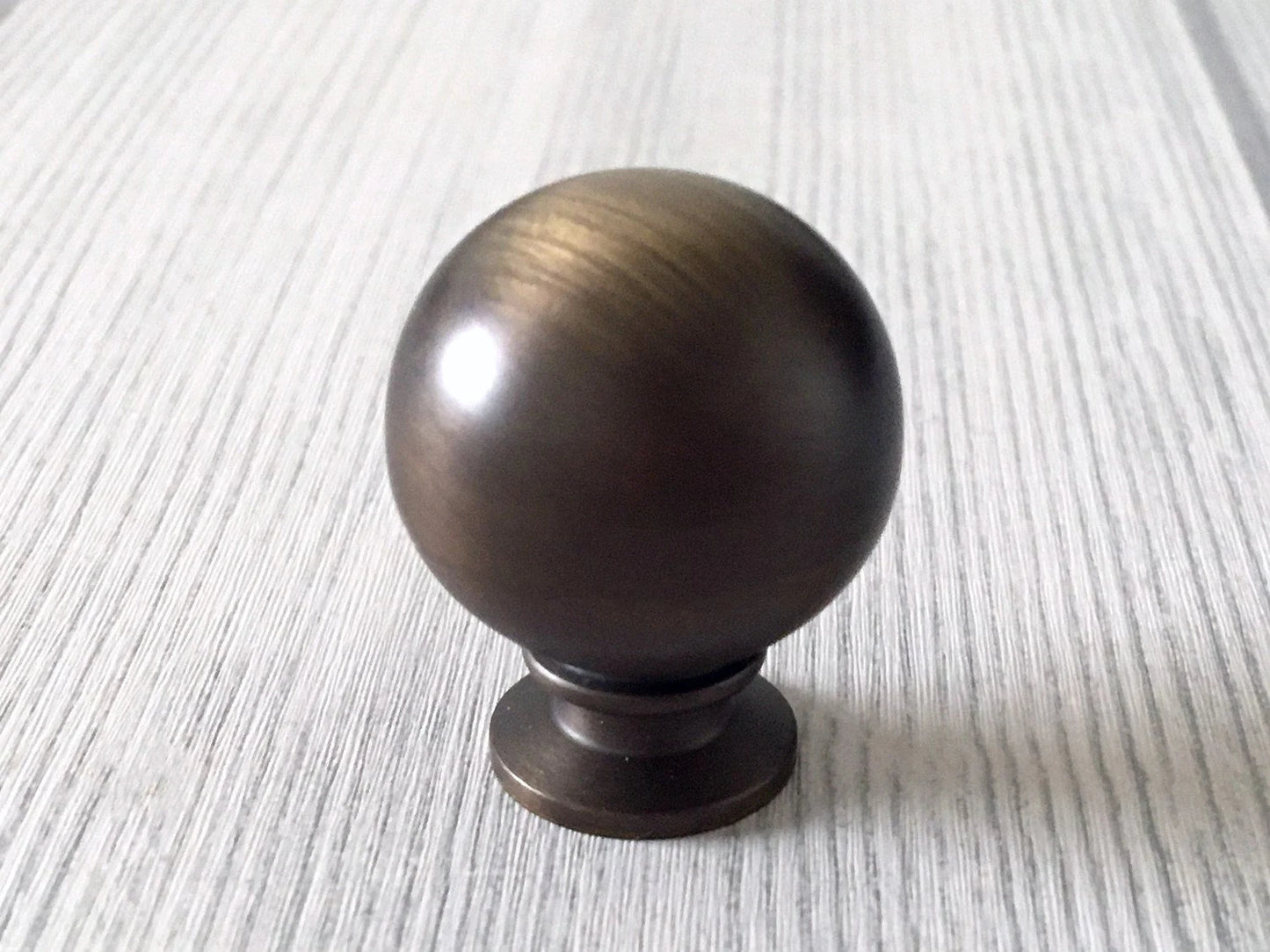 Brass Ball Cabinet Knobs Solid Black Coffee Bronze Kitchen Hardware