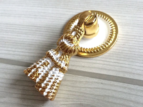 Drop Pendant Drawer Pull Gold White Antique Bronze Vintage Style
