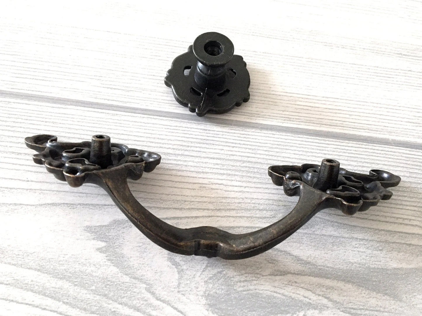 3.25" Drawer Pulls Handles Dresser Pull Vanity Handle, Antique Gold Brass