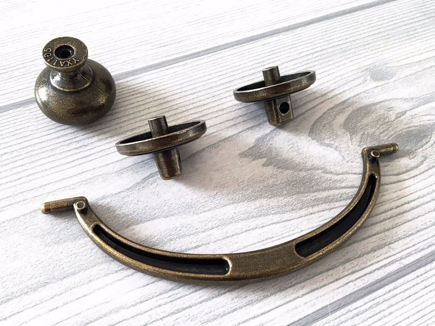 4.75" Drop Bail Dresser Drawer Pulls Antique Bronze Vintage Style 4-3/4 Inch Centers