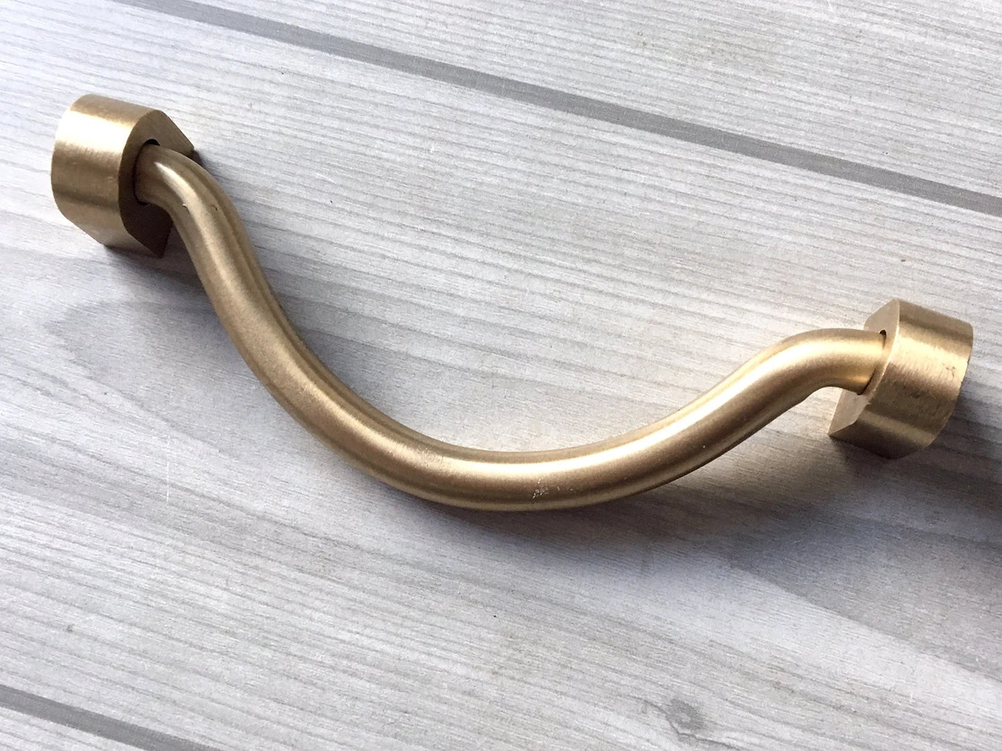 3.75” 4" 4.5" 5" Brass Bail Drawer Pull, Drop Swing Handle, MCM Kitchen Cabinet Hardware