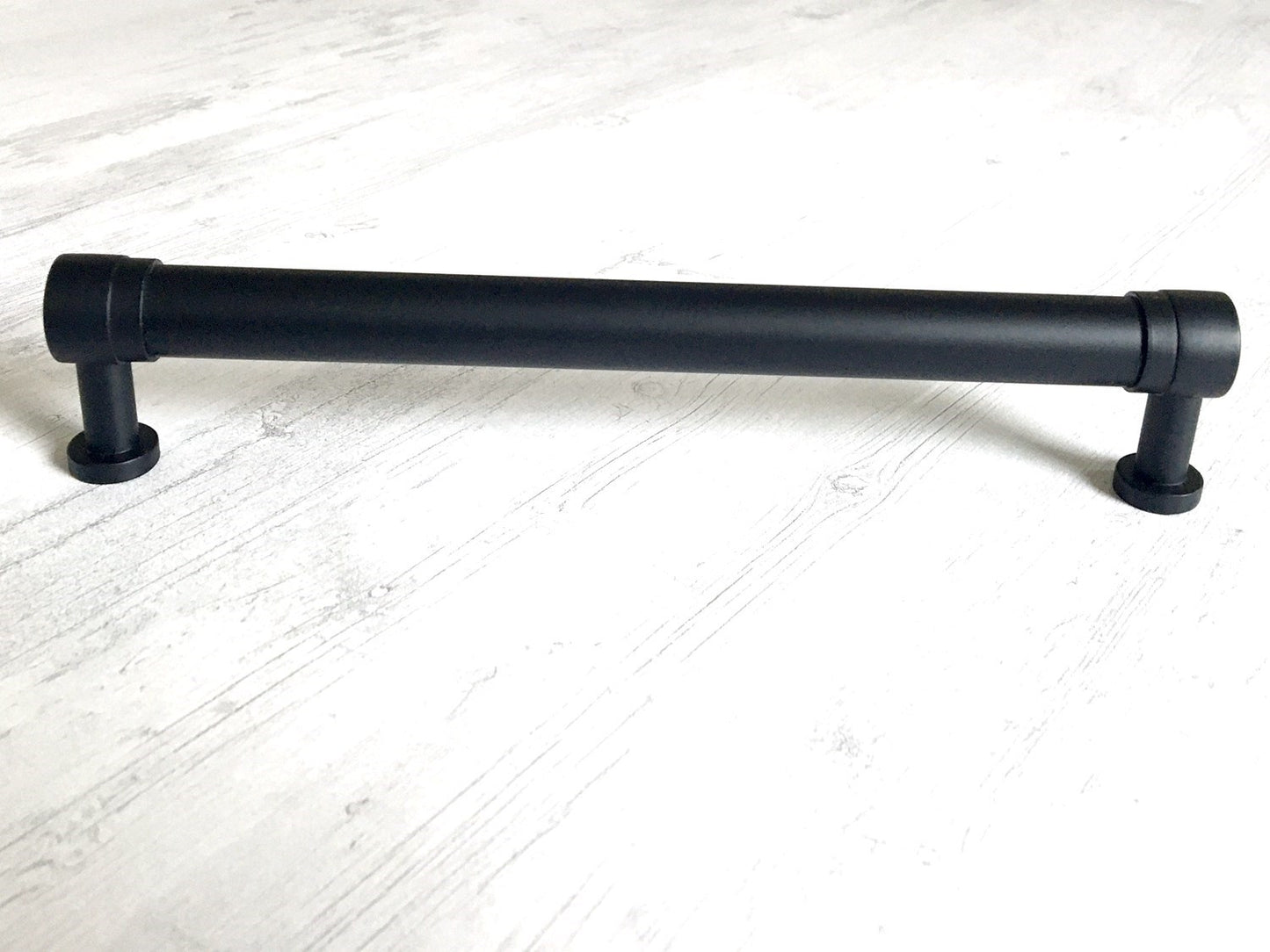 7 Inch Black Cabinet Pulls Dresser Drawer Handles Lynns Hardware 178 mm