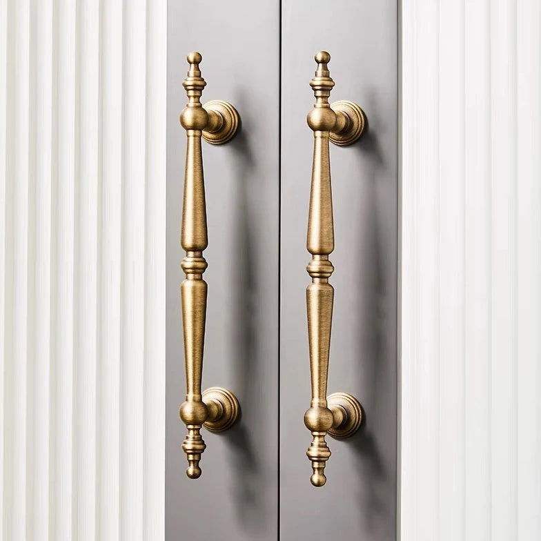 Brass Cabinet Pull Handles, Antique Bronze, Modern Mid Century Kitchen Hardware