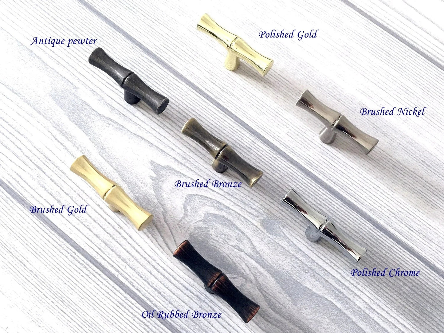 Bamboo Knobs Cabinet Drawer Pulls Bronze Gold Pewter Oil Rubbed Bronze