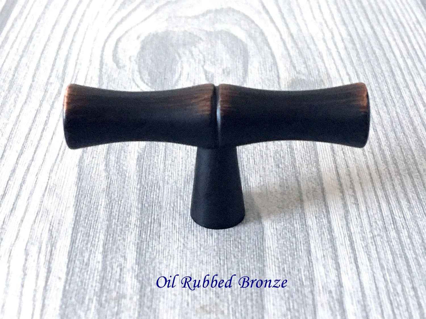 Bamboo Shaped T Knobs - 7 Finishes