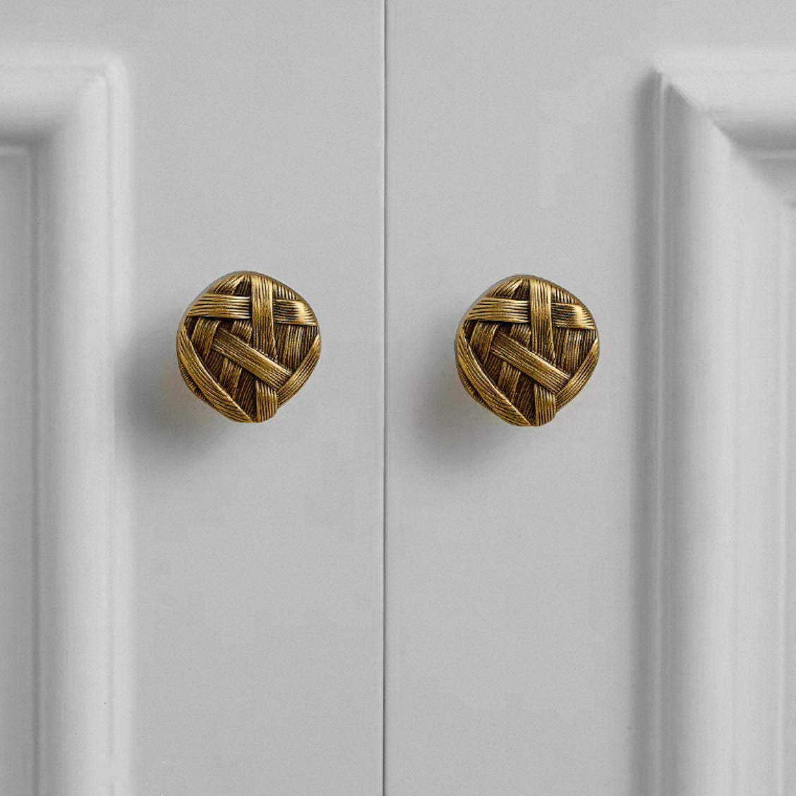 Antique Bronze Cabinet Knobs, Solid Brass, Rustic Retro Kitchen Hardware