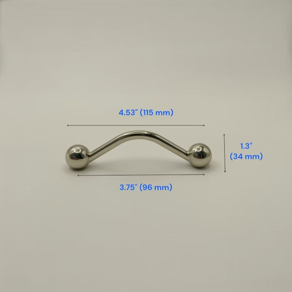 Contemporary Cabinet Handle & Drawer Knob, Polished Chrome / Nickel, Nordic Kitchen Hardware