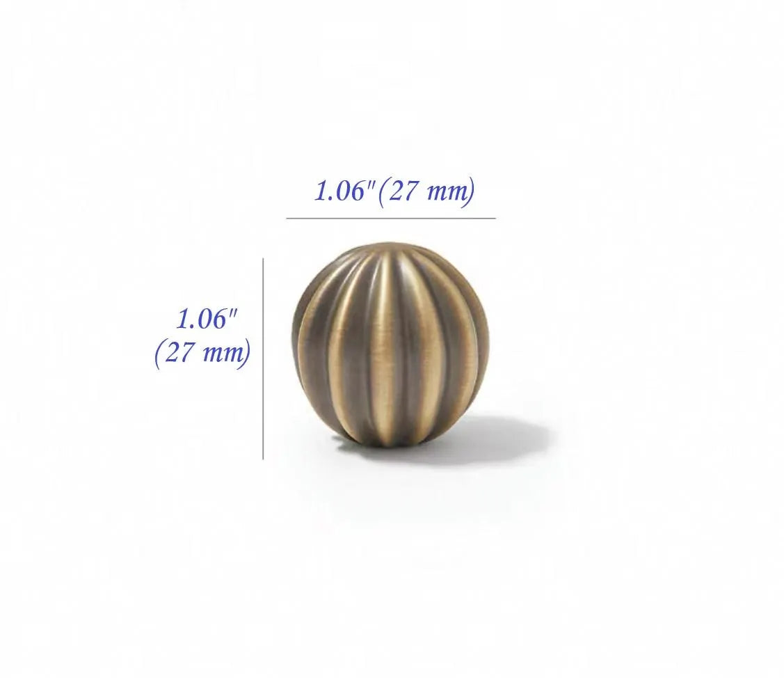 Antique Bronze Brass Ball Knobs | Lynns Hardware