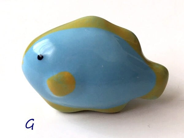 Animal Knobs Kids Drawer Pull Ceramic Cabinet Handle