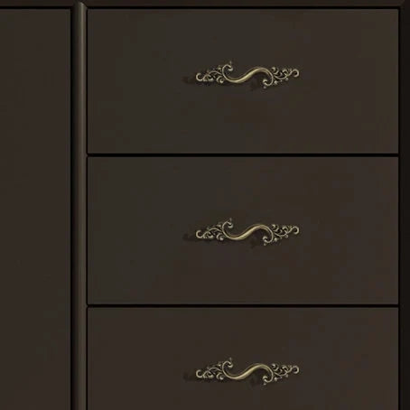 2.5" 3.75" Brass Drawer Pull Handles, Antique Bronze,  French Provincial Hardware 64 96 mm