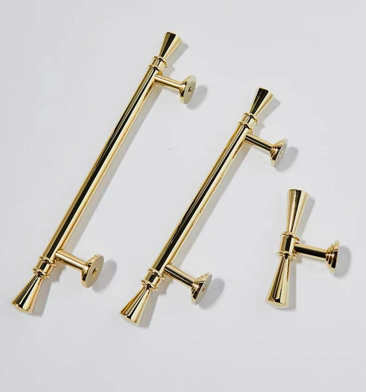Brass Cabinet Bar Handles, T-shaped Drawer Pull, Kitchen Hardware