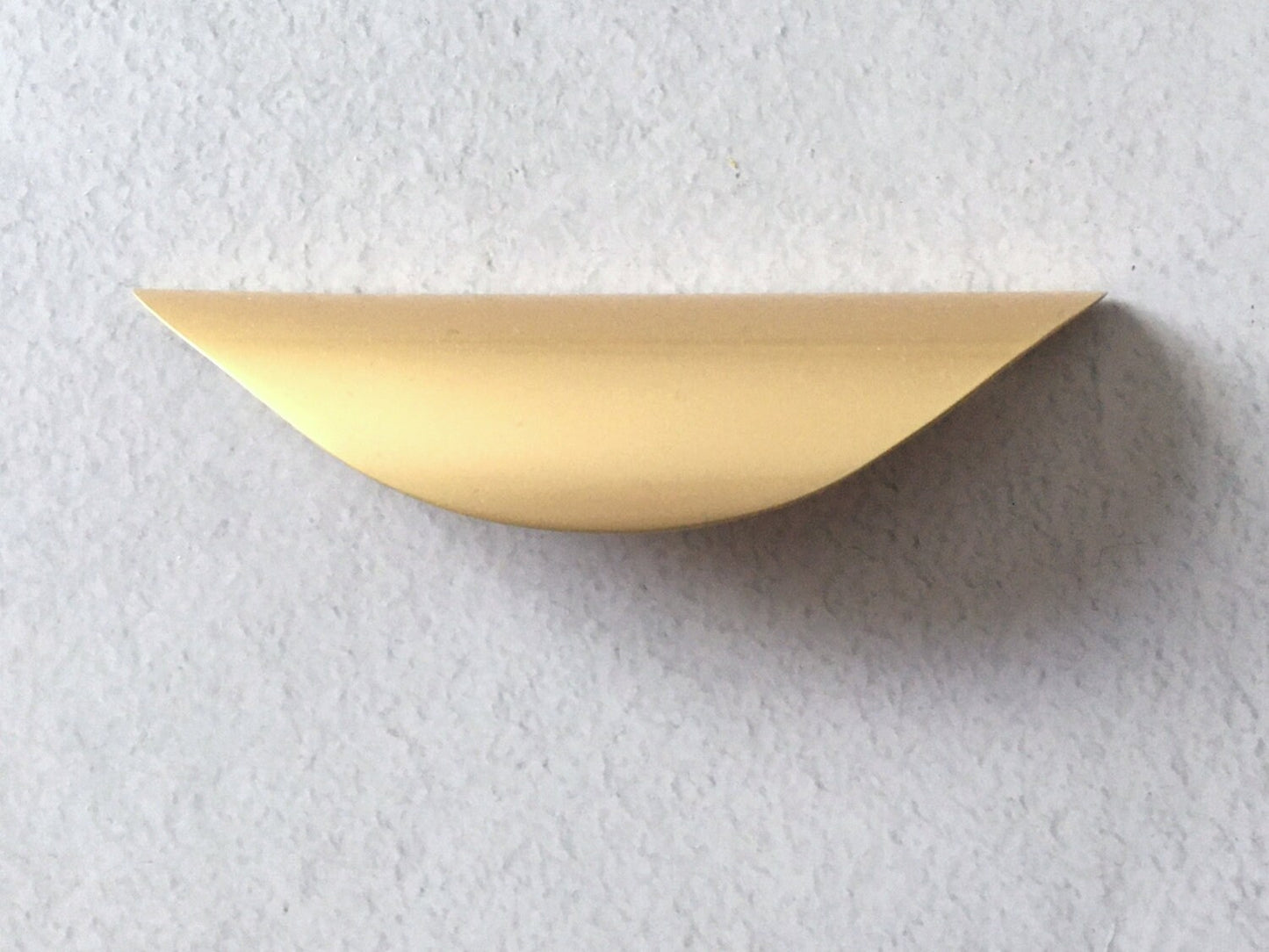 Gold Cup Drawer Pulls, Slim Cabinet Handle, Kitchen Hardware