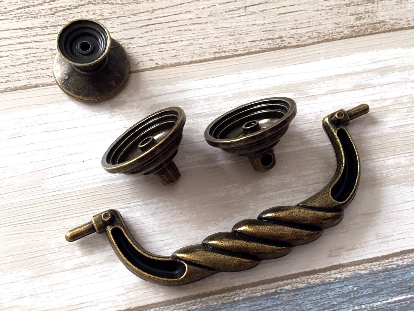 4 1/2" Bail Drawer Pull Handles Antique Bronze Drop Handle 4.5 Inch Centers