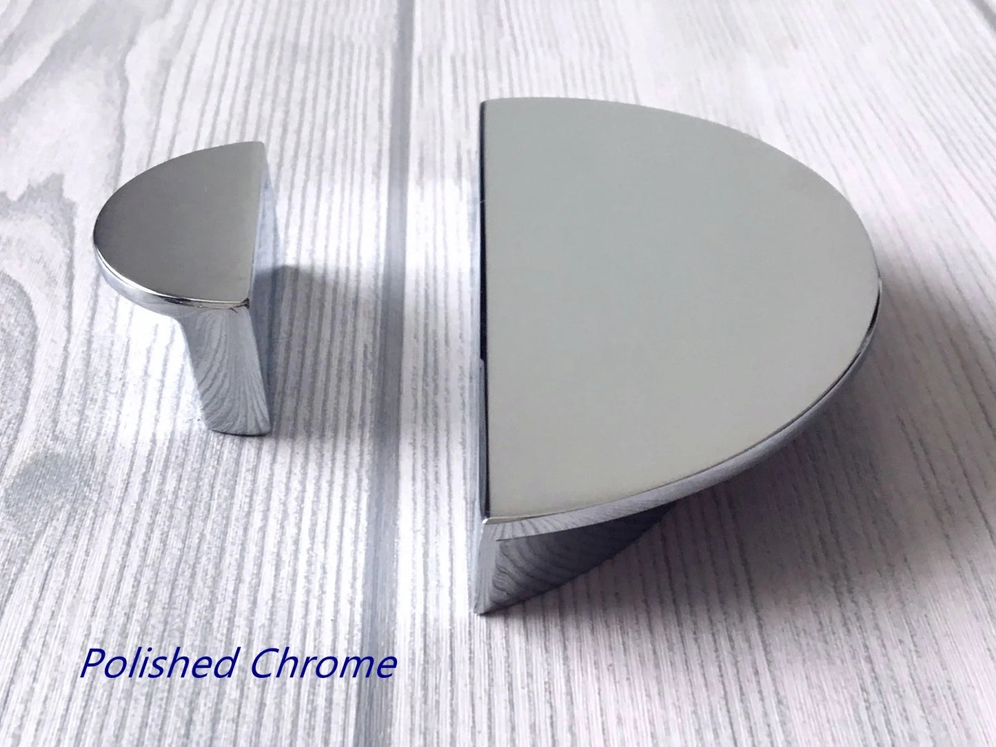 1.25" 2.5" Centers Half Moon Drawer Pulls, Mid Century Modern MCM Kitchen Hardware