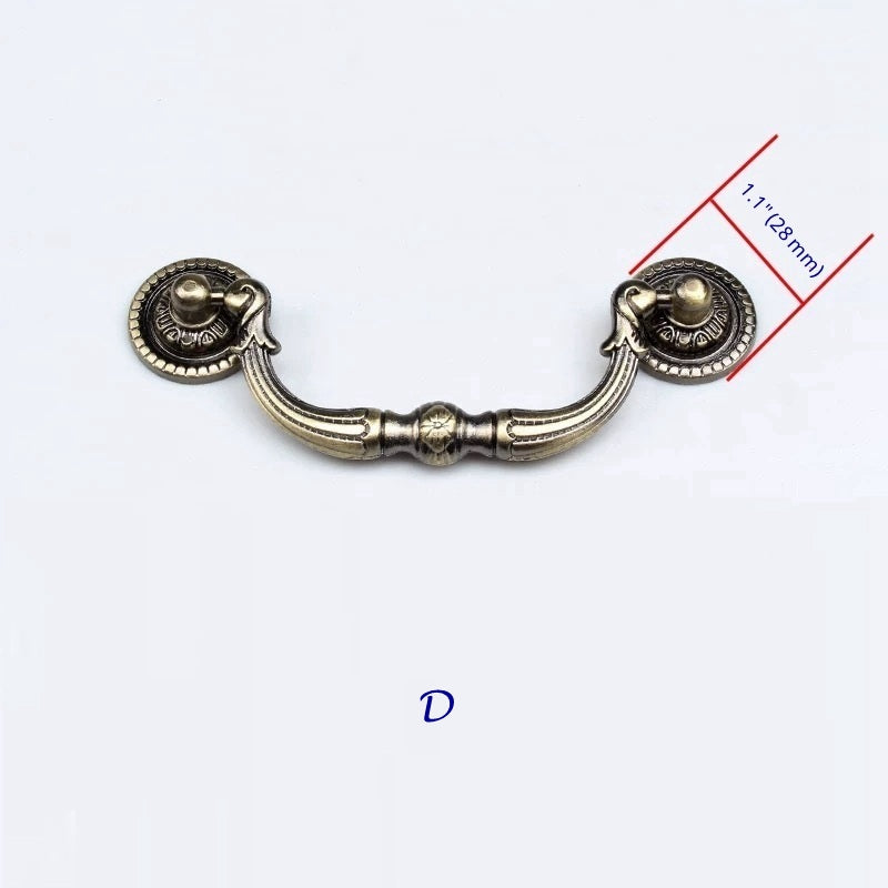 2.5" 3.75" 5" Antique Bronze Drawer Pulls Vintage Style