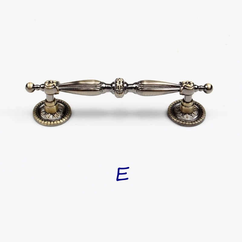 2.5" 3.75" 5" Drawer Pulls, Single Drop Knob, Swing Bail Handle, Antique Bronze