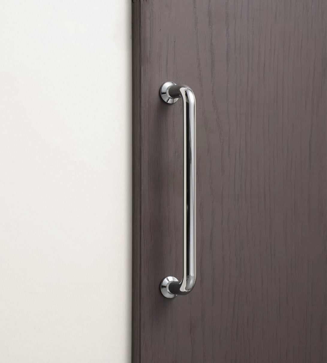 Polished Chrome Cupboard D Handle | Minimalist Cabinet Pull - 96 128 192 mm
