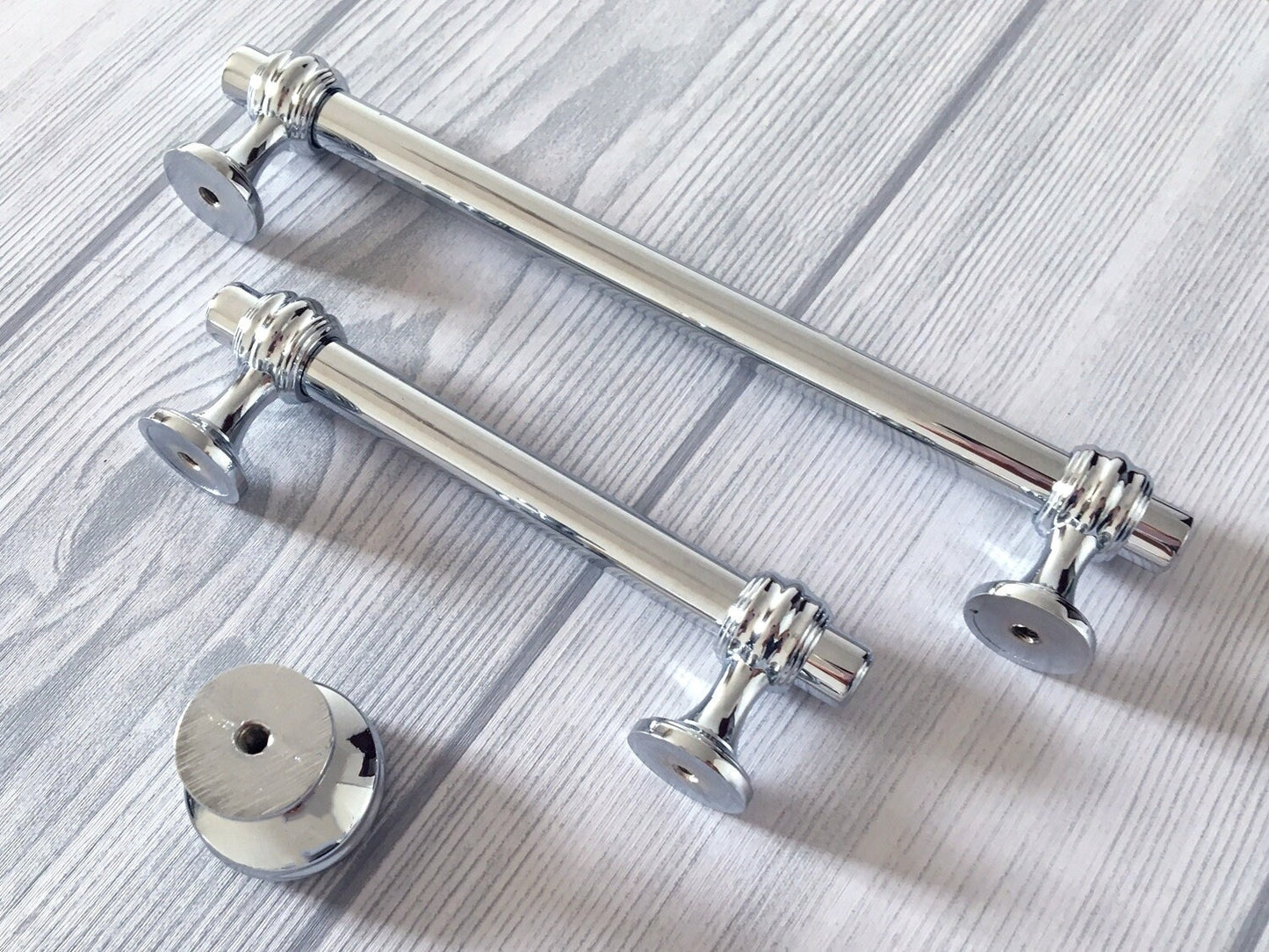 Polished Chrome Cabinet Pulls Bar Handles Modern Solid