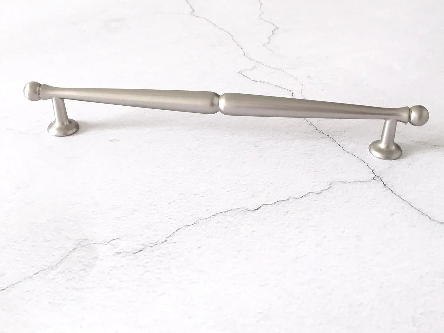 Brushed Nickel Cabinet Bar Handles, Kitchen Hardware, 3.75" 5" 7.5" Centers