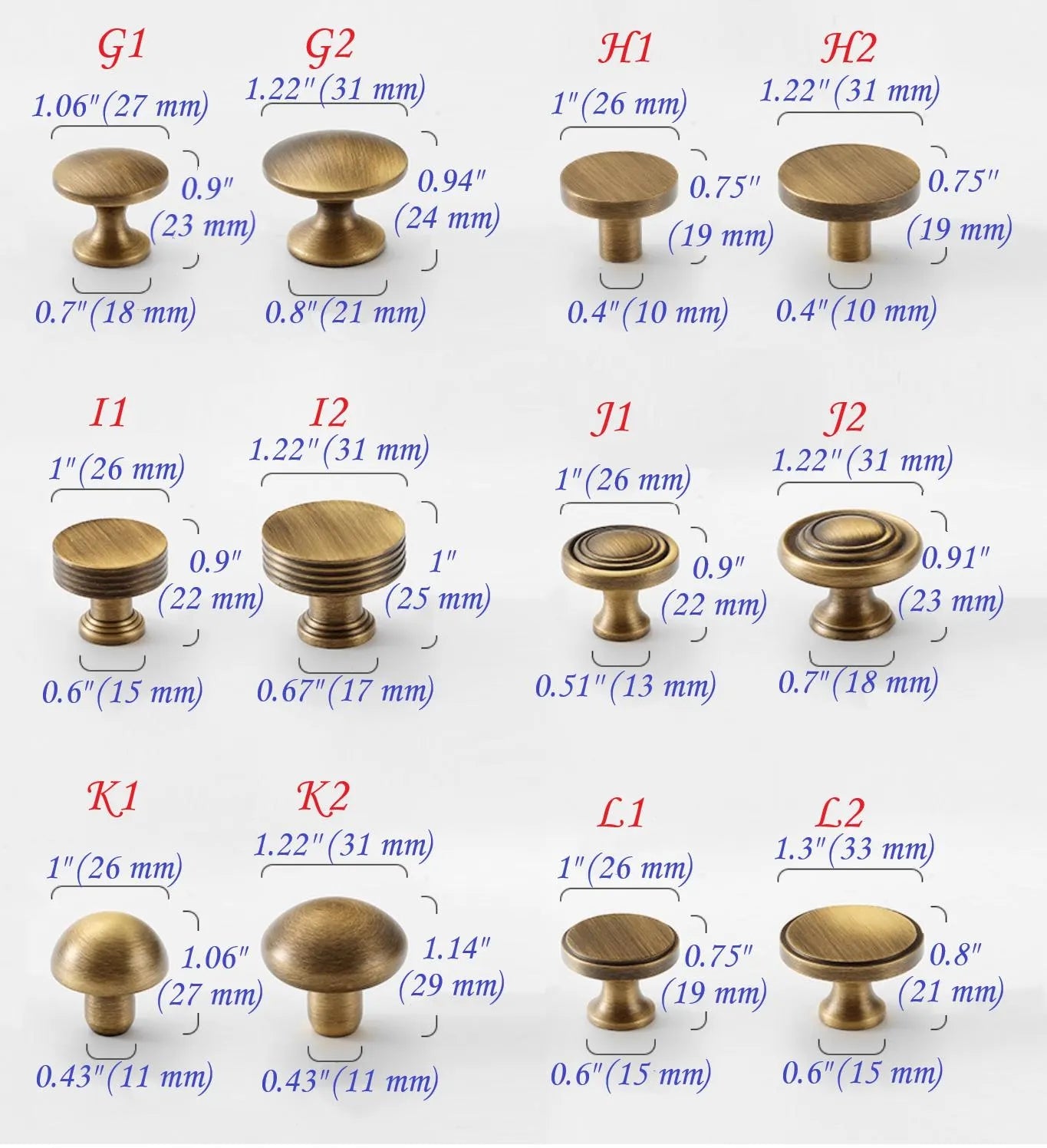 Brass Knob, Drawer Pulls, Kitchen Hardware, Antique Bronze