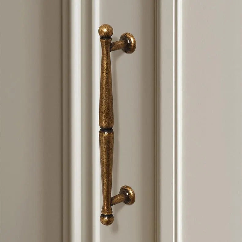 Antique Bronze Cabinet Bar Handles, Retro Drawer Pull, Kitchen Hardware, 3.75" 5" 7.5" Centers