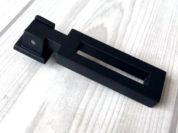 Drop Ring Drawer Pulls, Circle Cabinet Knobs, Matte Black, Rectangular, Clover