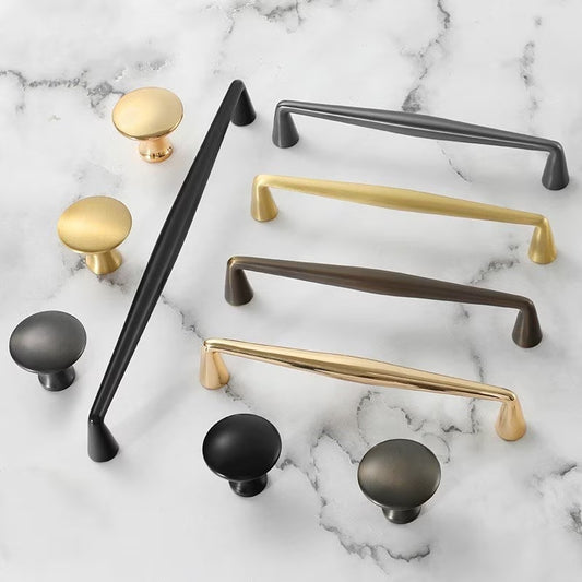 Kaffeebraune Bronze-Schrankgriffe, massive Messing-Garderobengriffe | Lynns Hardware