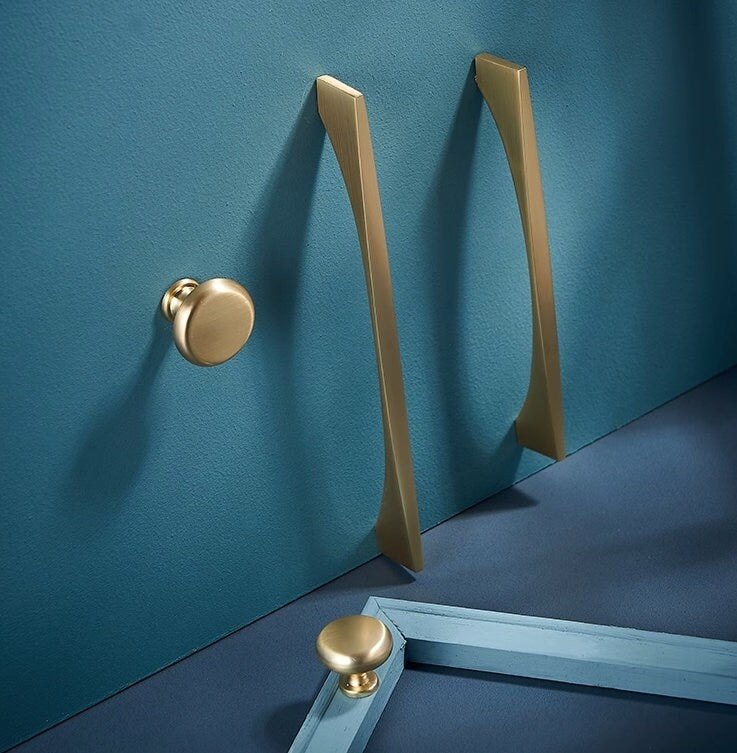 Gold Cabinet Pulls Modern Kitchen Hardware Brushed