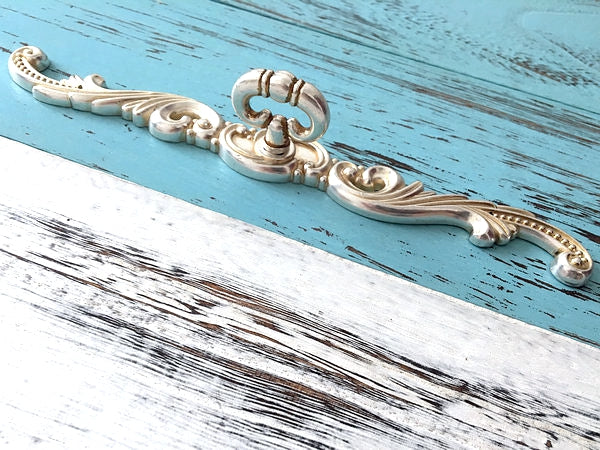 French Country Cabinet Ring Pulls - Antique Silver