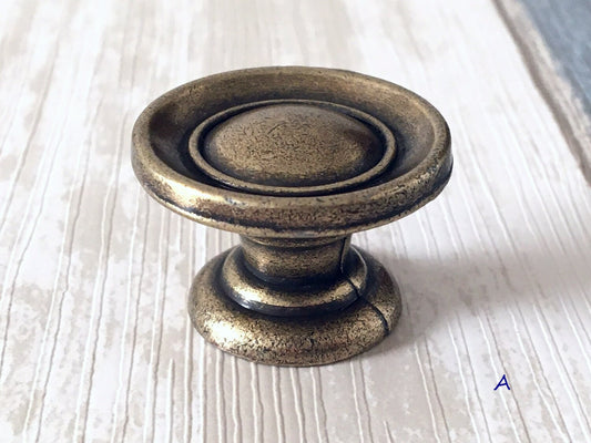 Vintage Style Bail Drawer Pulls Drop Handle, Antique Bronze, 3.75" 5" Centers