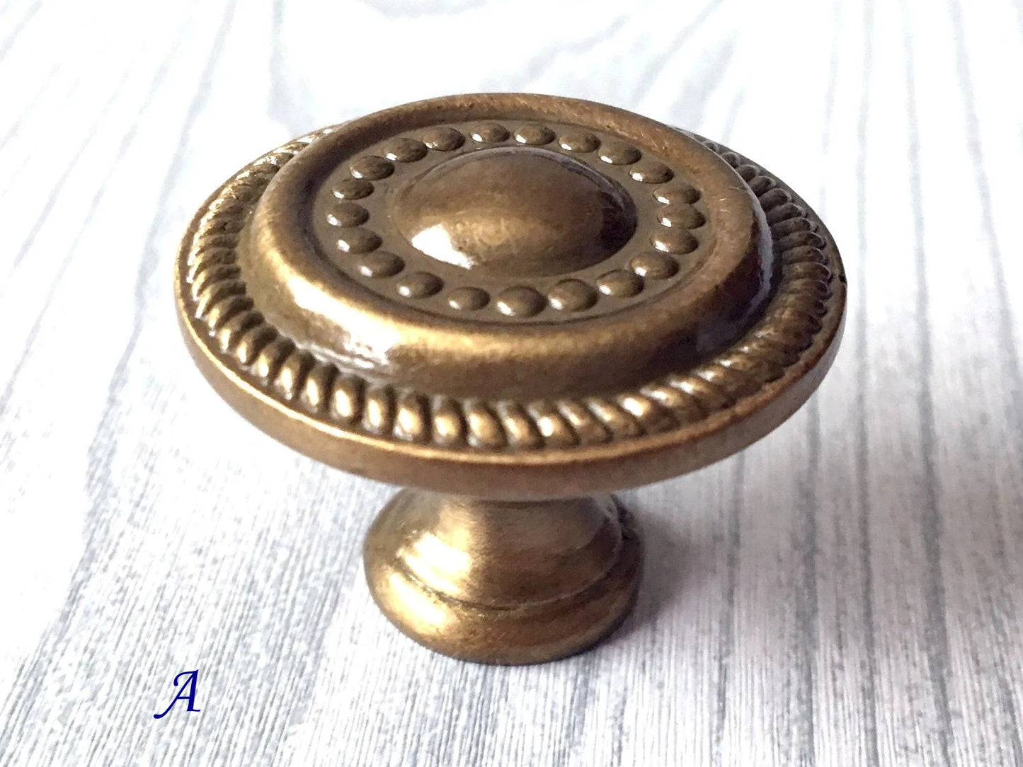 3.75" 4.5" Drop Bail Drawer Pull Handles Antique Brass Vintage Style
