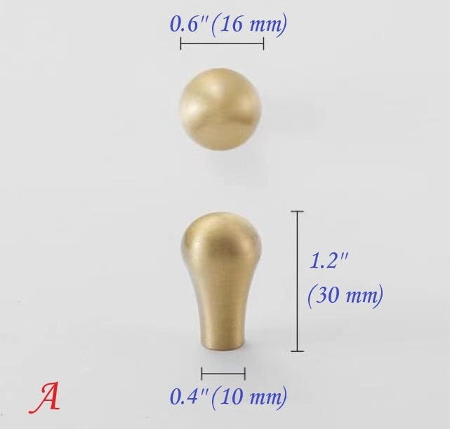 Brushed Brass D Cabinet Pulls, Cup Handles, Kitchen Hardware